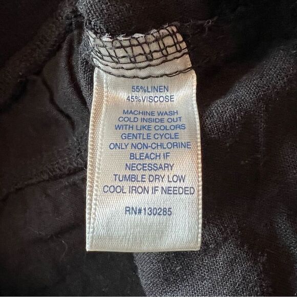 Per se black linen blend cropped pants - Picture 6 of 10